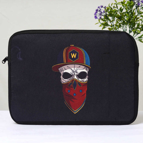 Skull Printed Laptop Sleeve/Cover 14 inch