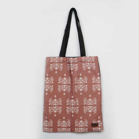 Small Leafs Printed Tote Bag