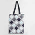 Solid Pattern Printed Tote Bag