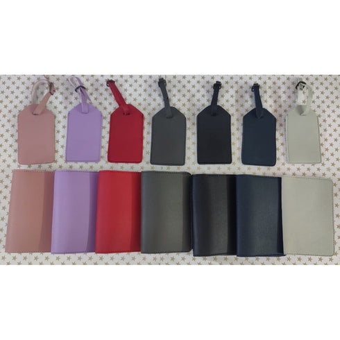 Personalized Kids Passport Cover - Luggage Tag Combo Gift Set