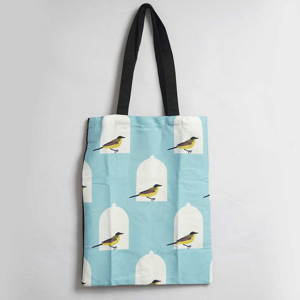 Sparrow Printed Tote Bag