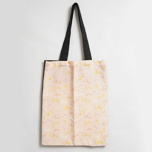Spring Shape Printed Tote Bag