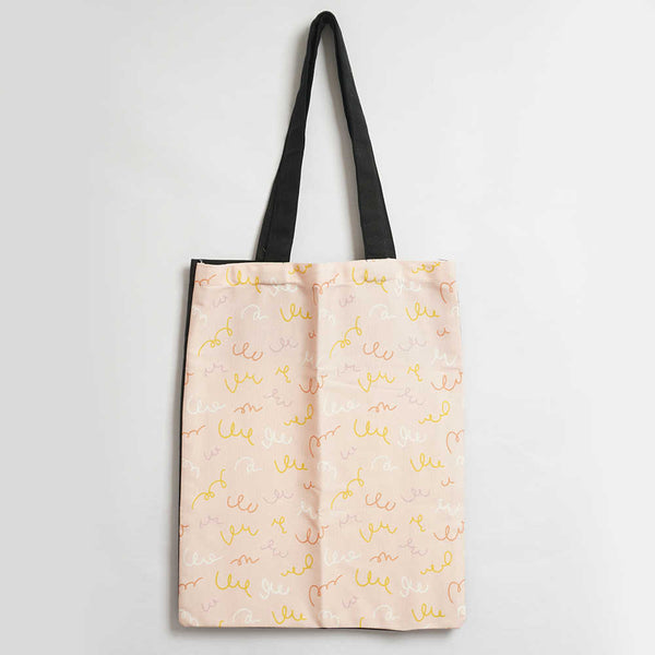Spring Shape Printed Tote Bag