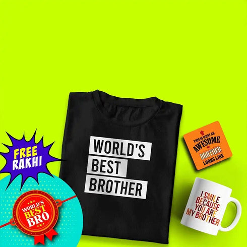 T-Shirt Rakhi Combo For Brother