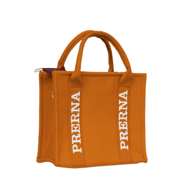 Tan Woody Personalised Handled Tote Bag - Uncommongifts.in
