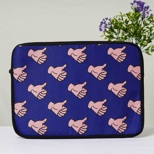 Thumps Up Printed Laptop Sleeve/Cover 14 inch