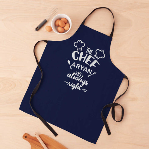 The Chef Is Always Right Apron - Uncommongifts.in