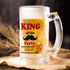 King Of The Party Printed Glass Beer Mug - Uncommongifts.in