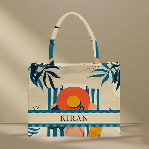 Women Beach Box Tote Bag Stylish - Uncommongifts.in
