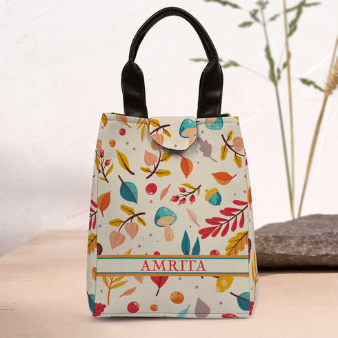 Canvas Printed Lunch Bag - Uncommongifts.in