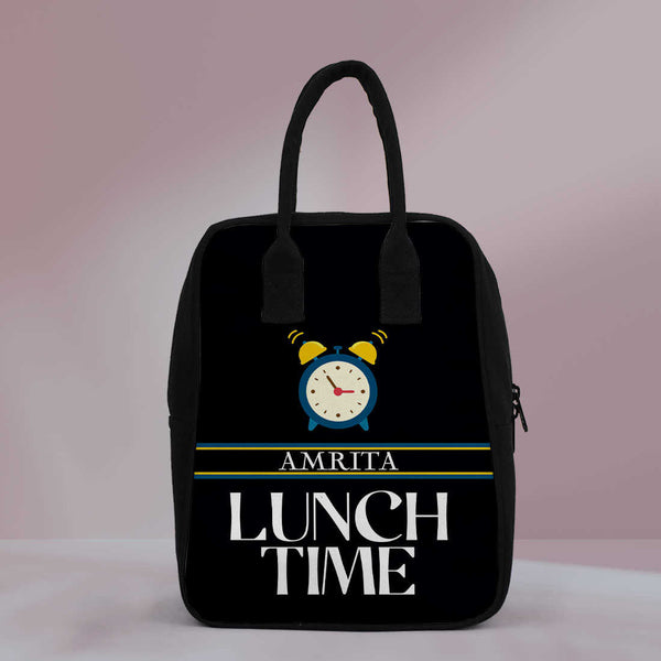 Personalised Printed Canvas Lunch Bag - Uncommongifts.in