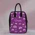 Purple Personalised Travel Canvas Lunch Bag - Uncommongifts.in