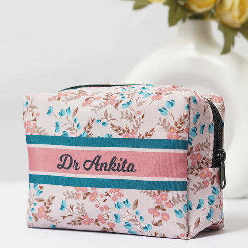 Personalised Pink Box Pouch - Uncommongifts.in