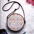 Multicoloured Printed Round Structured Sling Bag - Uncommongifts.in