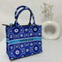 Blue Evil Eye Printed Customised Box Tote Bag - Uncommongifts.in