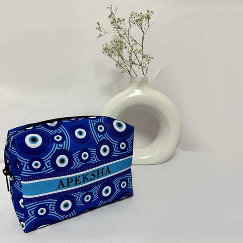 Blue Evil Eye Box Pouch - Uncommongifts.in