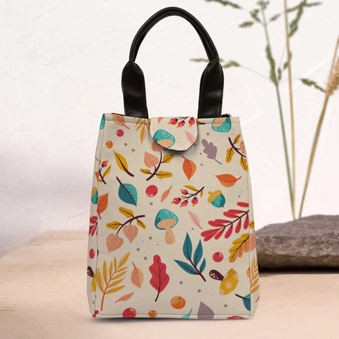 Canvas Printed Lunch Bag - Uncommongifts.in