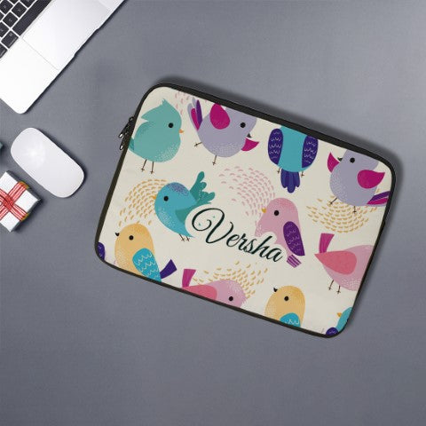 Birds Personalised Printed Laptop Sleeve/Cover - Uncommongifts.in