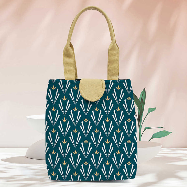 Printed Canvas Lunch Bag - Uncommongifts.in