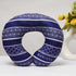 Blue Personalized Geometric Printed Neck Pillow - Uncommongifts.in