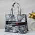 Grey Floral Printed Box Tote Bag - Uncommongifts.in