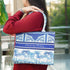 Blue Printed Customised Box Tote Bag - Uncommongifts.in