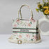 Personalised Pink Floral Printed Sling Bag - Uncommongifts.in