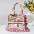 Personalised Pink Floral Printed Sling Bag - Uncommongifts.in