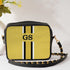 Customized Yellow Striped Sling Bag - Uncommongifts.in