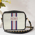 Customized Canvas Striped Sling Bag - Uncommongifts.in