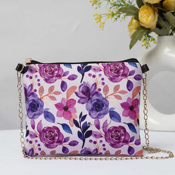 Floral Printed Sling Bag - Uncommongifts.in