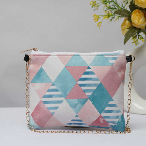 Geometric Printed Sling Bag - Uncommongifts.in
