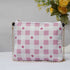 Pink Check Floral Printed Sling Bag - Uncommongifts.in
