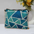 Blue Geometric Printed Sling Bag - Uncommongifts.in