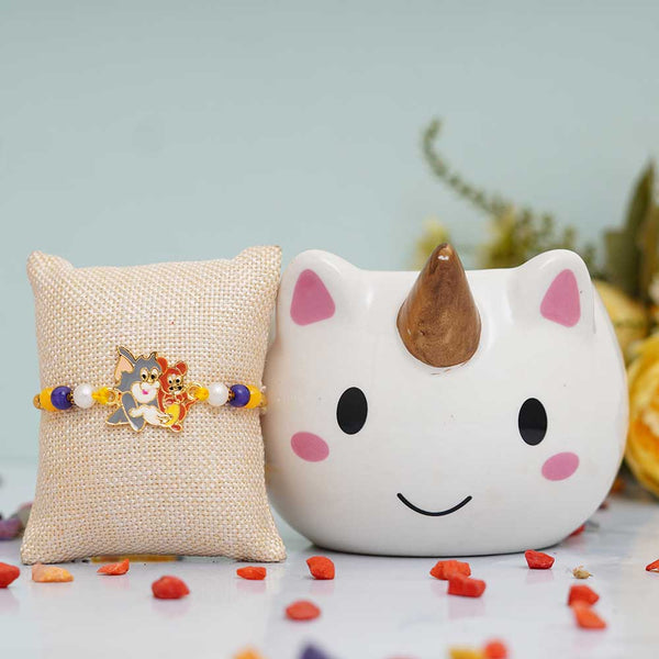 Unicorn 3D Coffee Mug with Rakhi Gift Combo for Kids