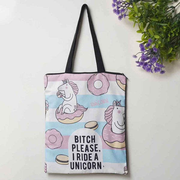 Unicorn Printed Tote Bag - Uncommongifts.in