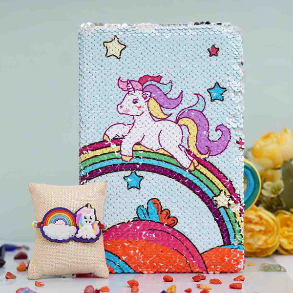 Unicorn Rakhi & Diary Gift Combos For Kids