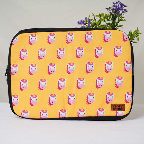 Unicorn Face Printed Laptop Sleeve/Cover 14 inch
