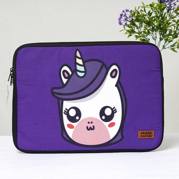 Unicorn Face Printed Laptop Sleeve/Cover 14 inch