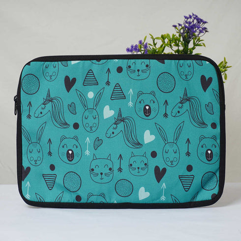 Unicorn Feathers Printed Laptop Sleeve/Cover 14 inch