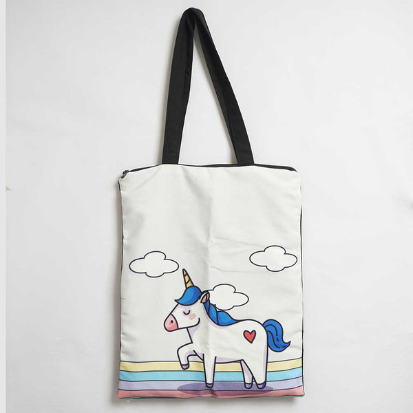 Unicorn Printed Tote Bag