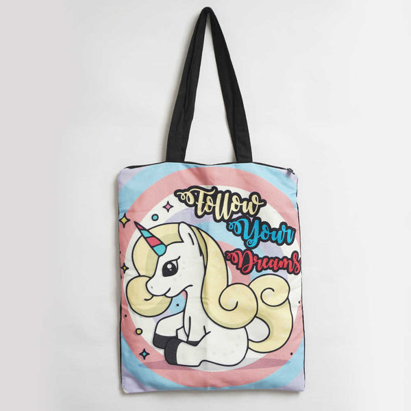 Unicorn Printed Tote Bag