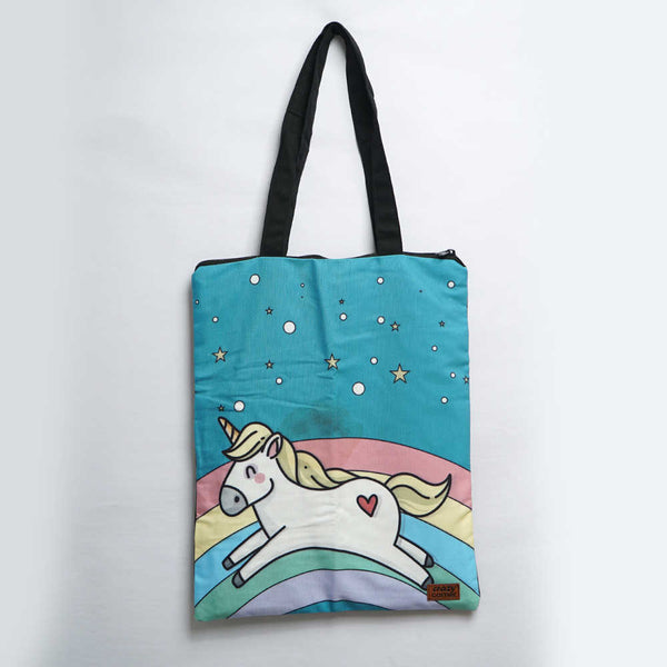 Unicorn Printed Tote Bag