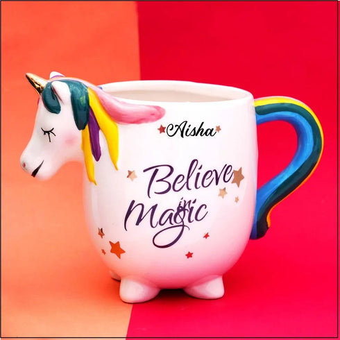 Personalised 3D Unicorn Vibrant mug | Buy Unicorn Cup