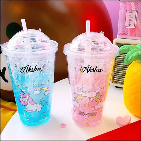 Personalised Unicorn and chill sipper