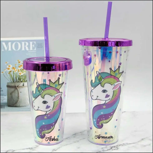 Personalised Queen unicorn sipper