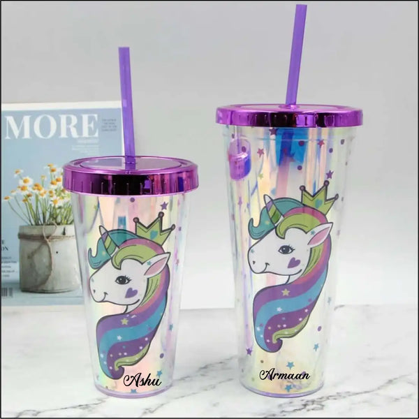 Personalised Queen unicorn sipper