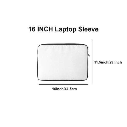 Black Printed Laptop Sleeve/Cover 16 inch