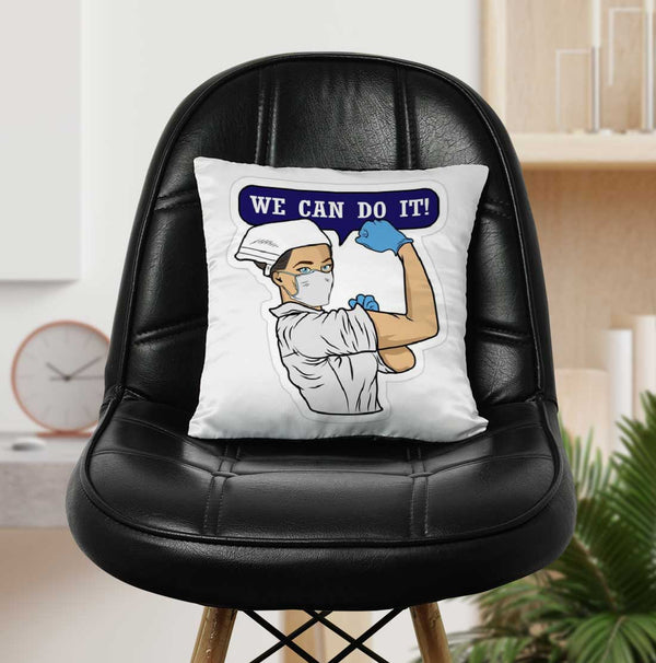 We Can Do It Nurse Printed Personalised Cushion - Uncommongifts.in