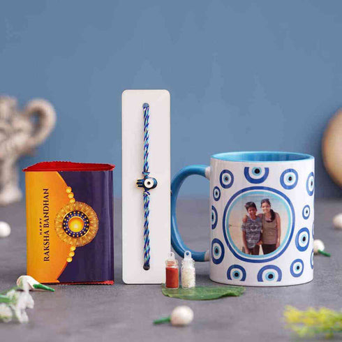 Personalised Evil Eye Ceramic Coffee Mug Combo Gift Set